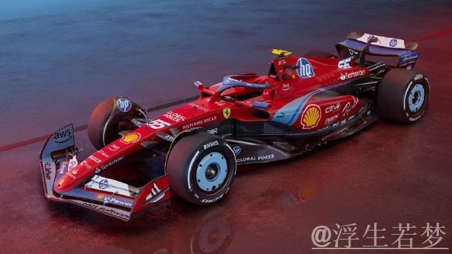 法拉利发布迈阿密站特别涂装:蓝红交织魅力 法拉利发布迈阿密站特别涂装:蓝红交织魅力